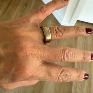 Gold-Tone Wide Band Series 3 OURA Ring